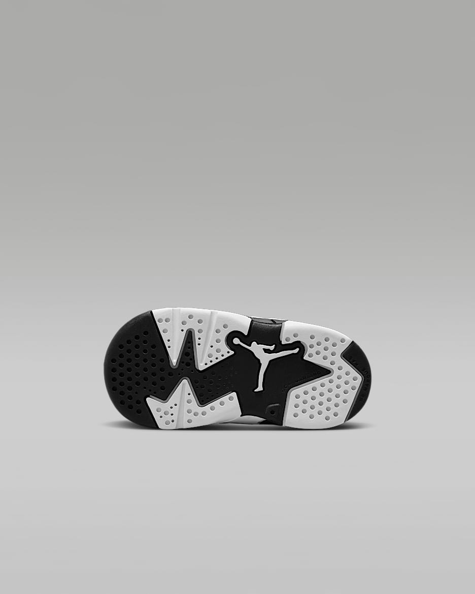 Jordan 6 Retro White Black Baby Toddler Shoes. Nike